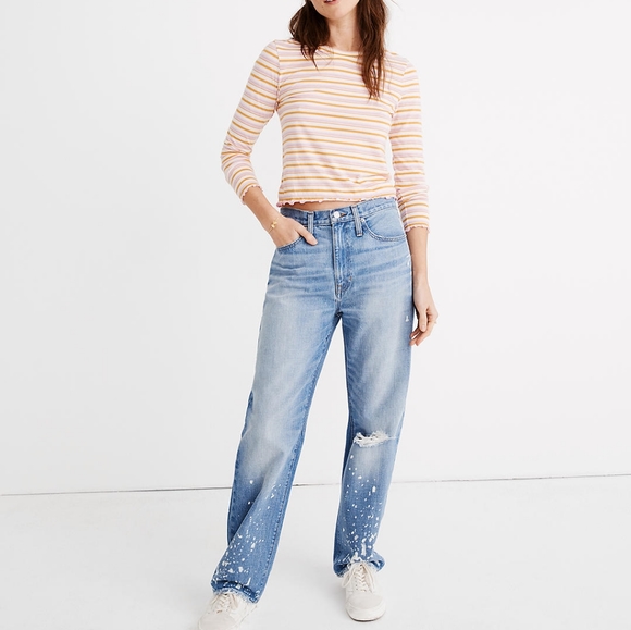 Madewell Denim - Madewell Dad Jean Bleached Edition NWT 29